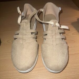 Beige shoes